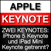 Zwei Apple Keynotes: iPhone 5 & iPad Mini Keynotes getrennt?