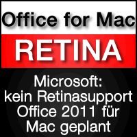 Office 2011 für Mac weiter ohne Retina Support