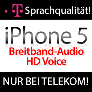 HD-Voice im iPhone 5 exklusiv bei Telekom!