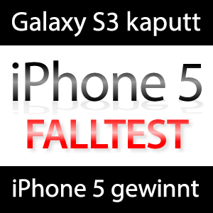 Falltest Samsung Galaxy S3 vs. iPhone 5 (Video)