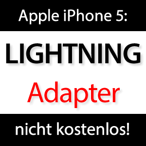Lightning Adapter doch nicht kostenlos