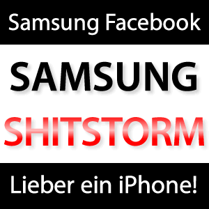 Samsung Shitstorm auf Facebook: Lieber ein iPhone 5