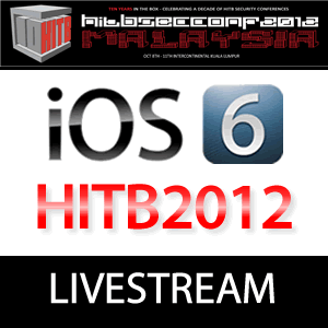 Pod2g, Musclenerd & Co. Livestream Hackinthebox HITB2012CON
