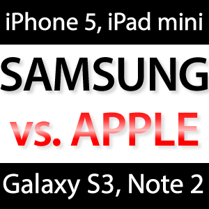 iPhone 5 vs. Galaxy S3, iPad 4 vs. Galaxy Tab 2, iPad mini vs. Note 2?