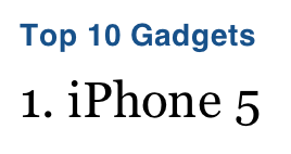 iPhone 5 TOP Gadget TIME Magazine!