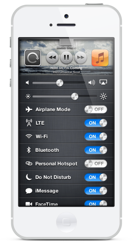 iOS 7 Konzept Video Quick Settings!