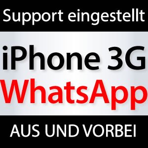 WhatsApp iPhone 3G geht nicht mehr!