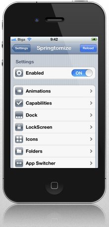 Springtomize 2 bereit für iOS 6 / iOS 6.1 Jailbreak & iPhone 5! UPDATE KOSTENLOS! 4