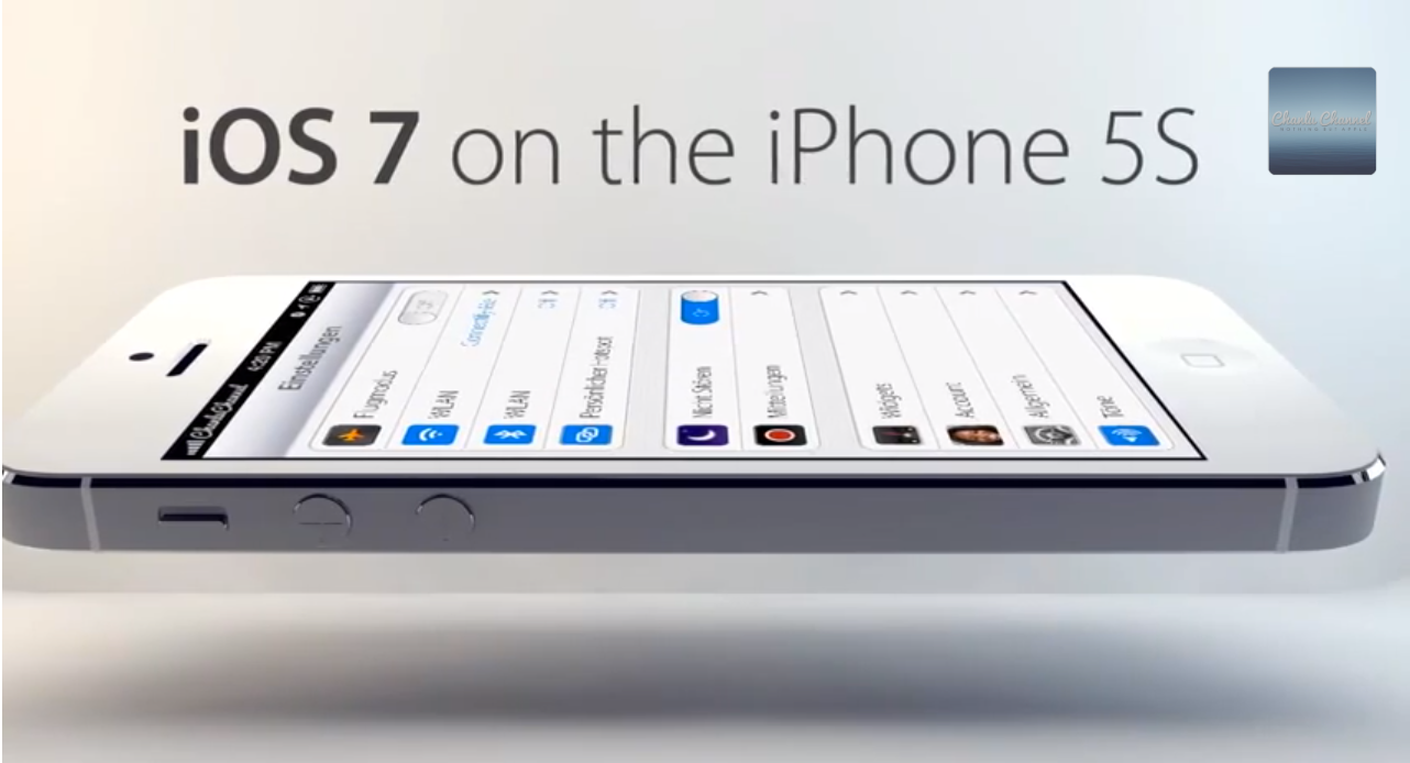 iOS 7 Aluminium Flat Design Konzept fürs iPhone 5S 1
