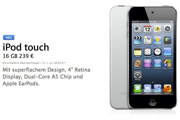 Neuer superflacher Apple iPod touch 16GB mit 4 Zoll Display! 6