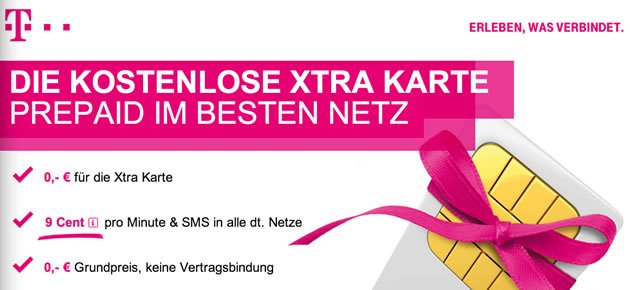 Kostenlose Telekom Xtra Prepaid Karte ohne Grundgebühr (NUR KURZE ZEIT) 9
