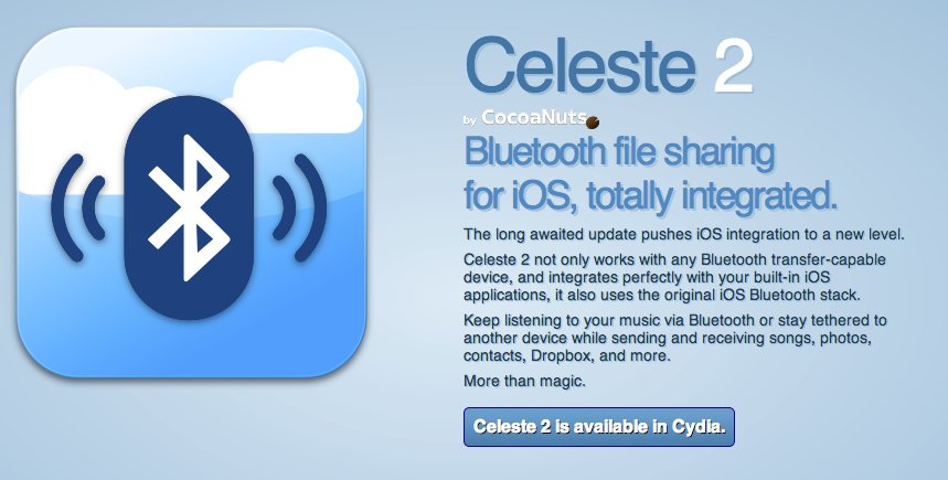 iPhone Bluetooth File Sharing: Celeste 2 kostenloses Update (Jailbreak) 7