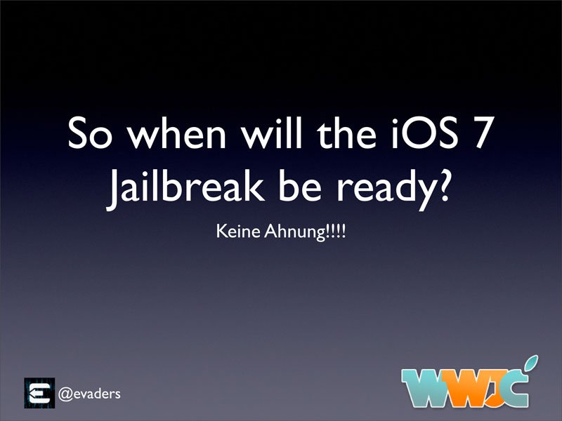 iOS 7 Jailbreak News von der WWJC 2013 7
