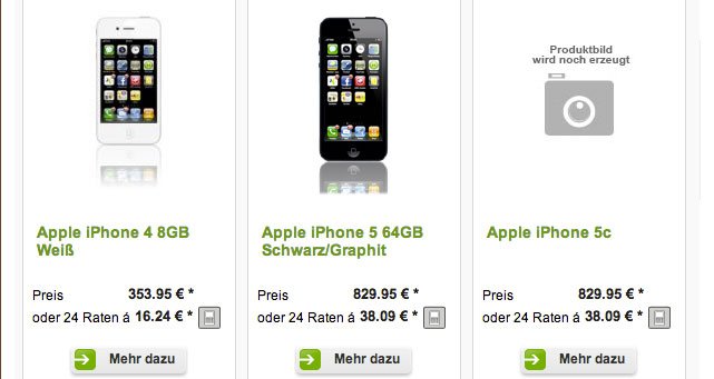 iPhone 5C bei FYVE: lieferbar in 4-7 Tagen 3