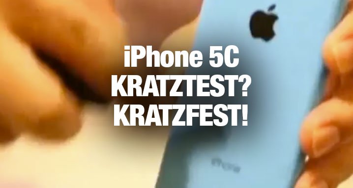 iPhone 5C: Kratztest? Kratzfest! (Video) 1
