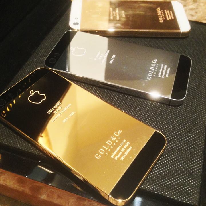 Luxus-iPhone 5s in Platin und 24-Karat Echt-Gold 1