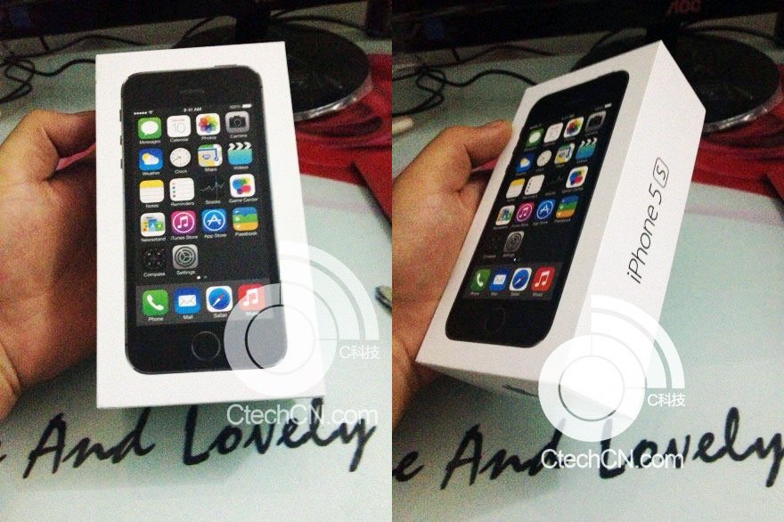 iPhone 5S Verpackung: der Ring um den Homebutton 10