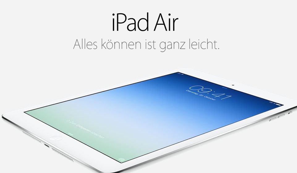 iPad Air: Aus Apple iPad 5 wird iPad Air, ab 1.11. für 479 Euro 7