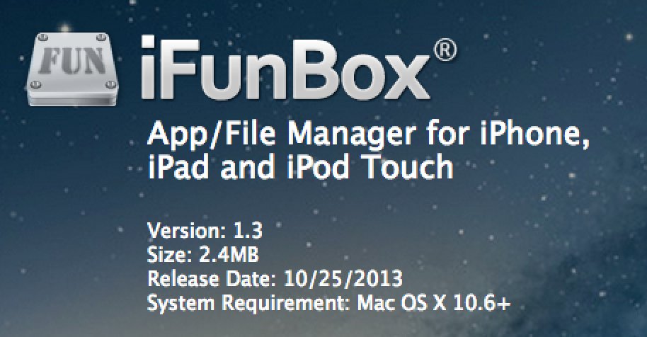 iFunBox 1.3 für Mac mit iPhone 5s & iOS 7 Support (Download) 3