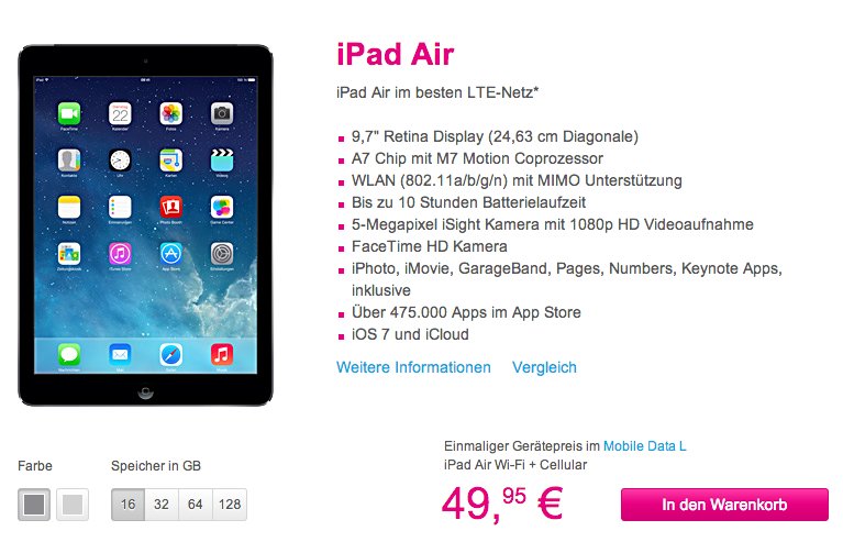 Frühstart: Neues iPad Air bei Telekom schon jetzt bestellen (mit LTE!) 8
