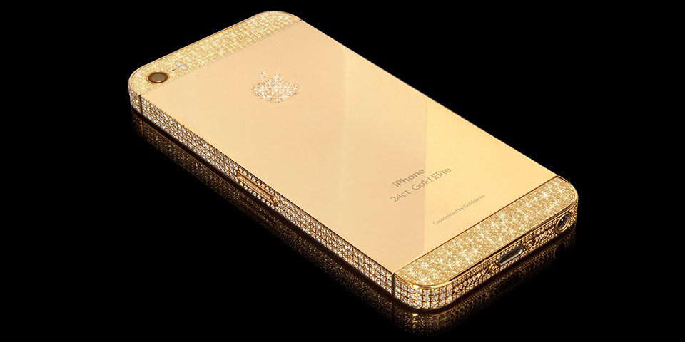 Swarovski iPhone 5s aus echtem Gold und Platin 10