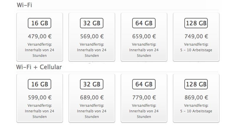 iPad Air ab 1 Euro mit & ohne Vertrag, bei Apple, Telekom & Vodafone 2