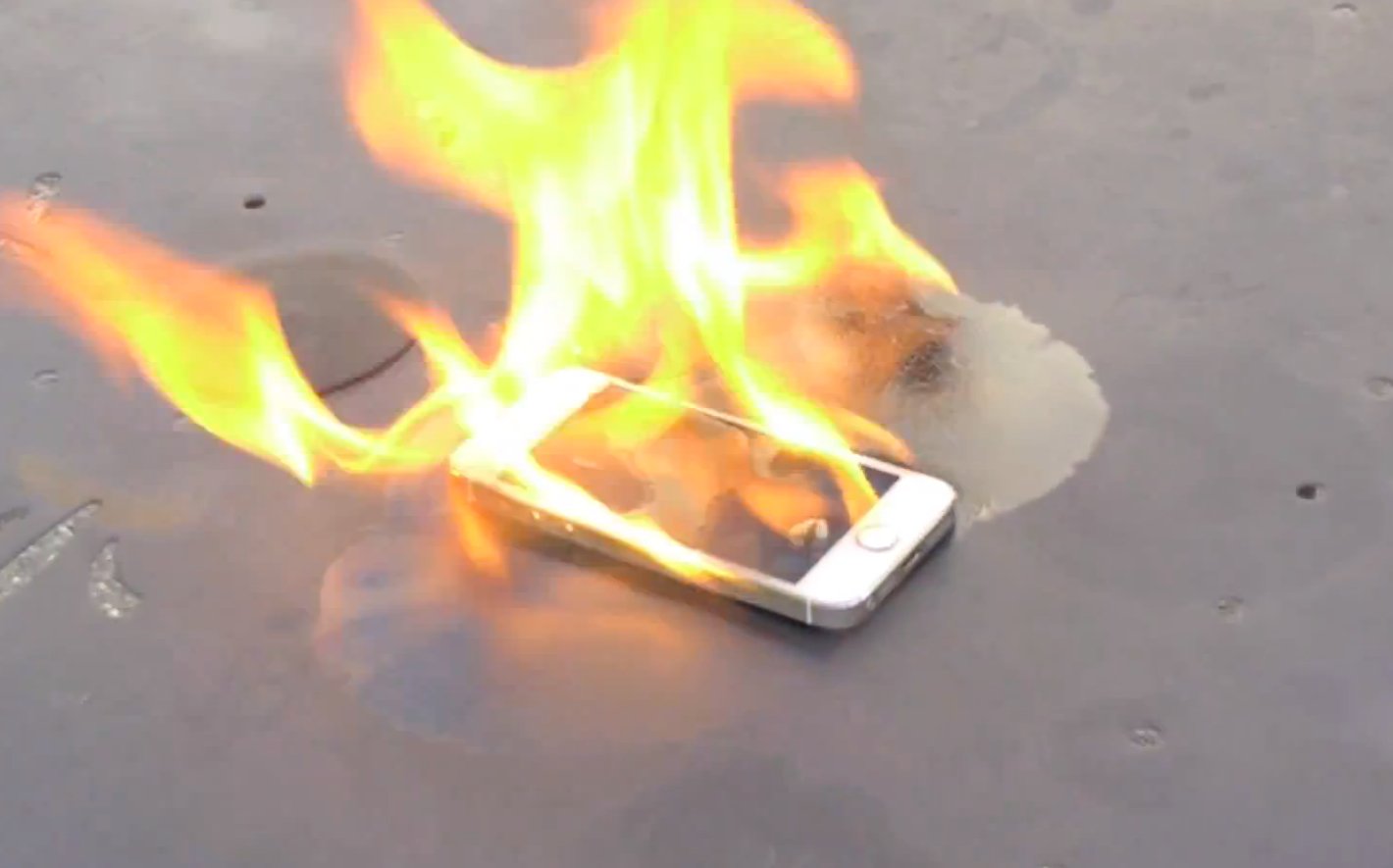 iPad Air Explosion im Vodafone Shop, brennendes iPhone 5s gold im Video! 9