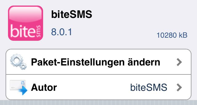 BiteSMS 8.0 für iOS 7 Jailbreak (Download Beta) 4