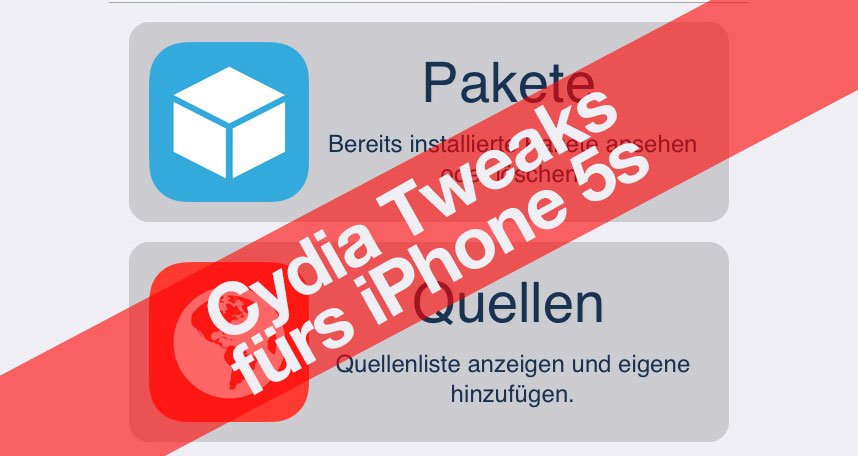 Cydia Tweaks für iPhone 5s mit iOS 7? 1
