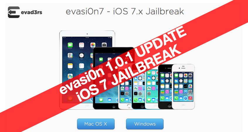 Evasi0n 1.0.1 iOS 7 Jailbreak Update 1