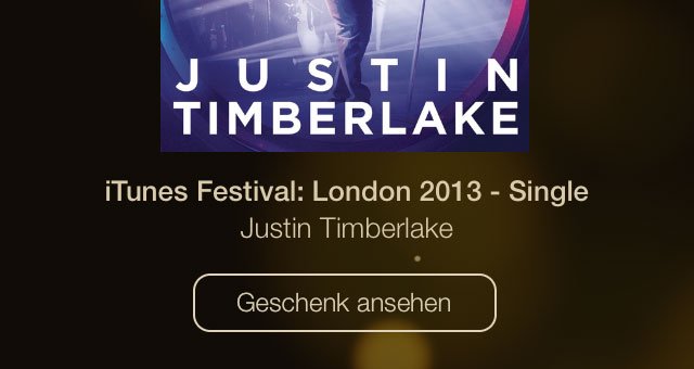Justin Timberlake kostenlos: Apple 12 Tage Geschenke Aktion startet 5