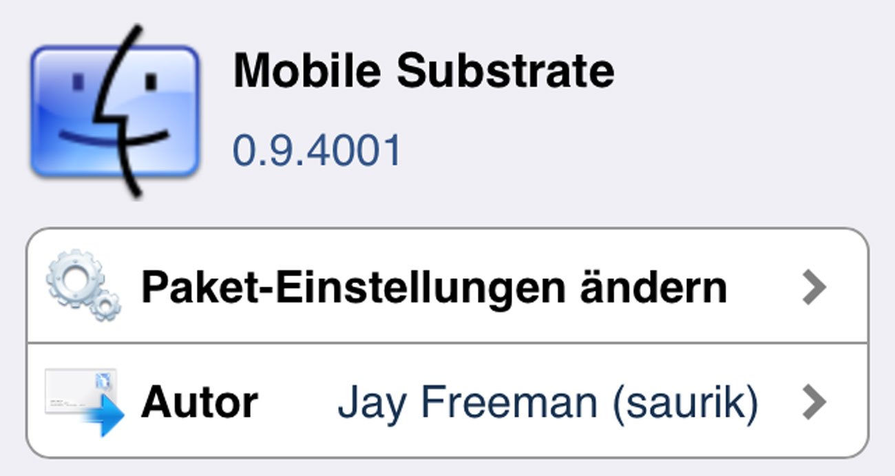 MobileSubstrate & SBSettings auf iPhone 5s mit iOS 7 Jailbreak 2