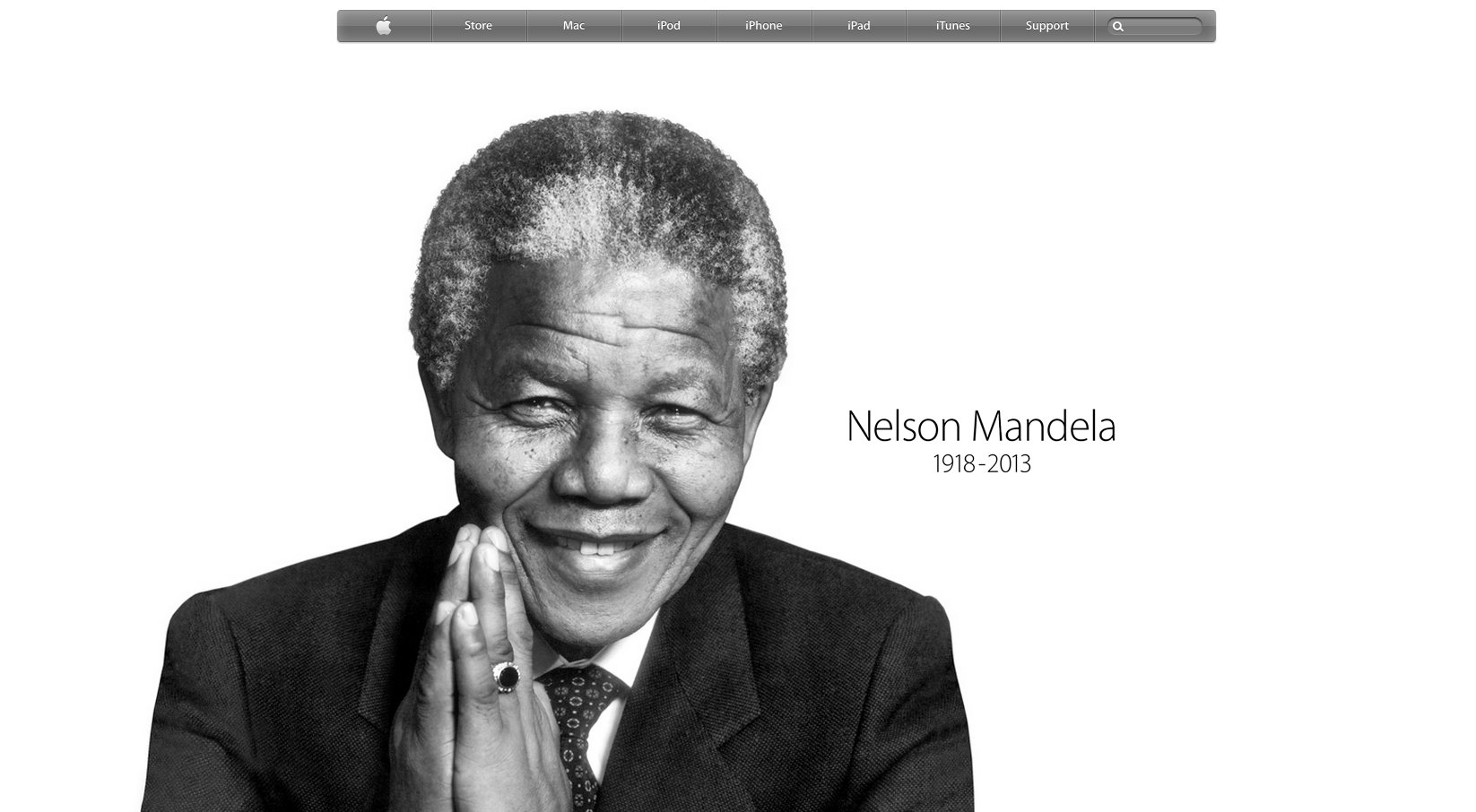 Apple gedenkt Nelson Mandela 1
