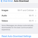WhatsApp für iOS: Auto-Download