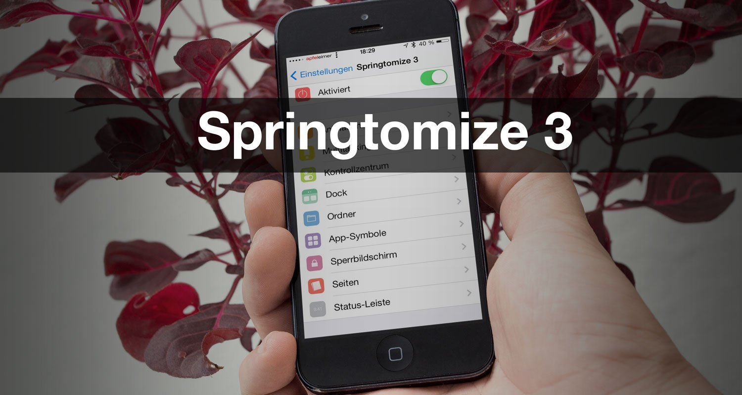 Springtomize 3 für iOS 7: DER Jailbreak Tweak 3
