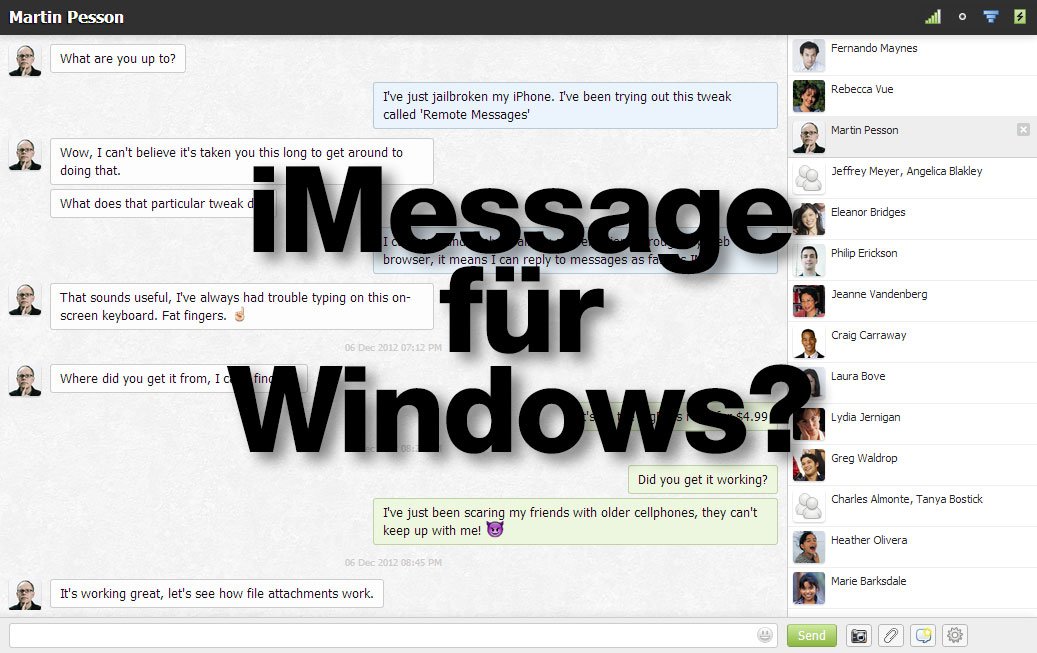 iMessage für Windows? Remote Messages für iOS 7! 7