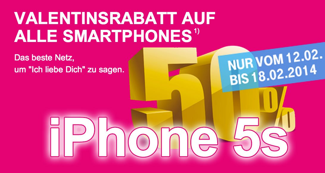 Ich liebe Dich: iPhone 5s & 5c mit Vertrag zum halben Preis! 4