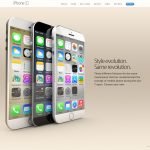 iPhone L: iPhone 6 mit iOS 8 Konzept in Keilform 3