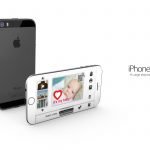 iPhone L: iPhone 6 mit iOS 8 Konzept in Keilform 2