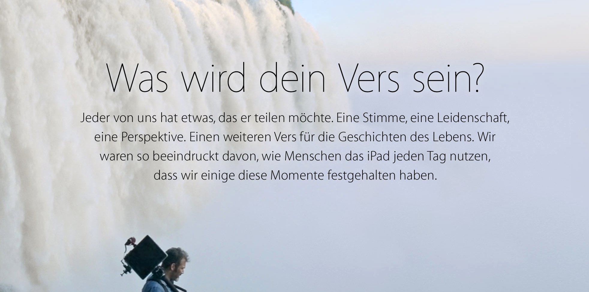 Ipad Air Sonderseite Tv Werbung Dein Vers Endlich In Deutscher Sprache
