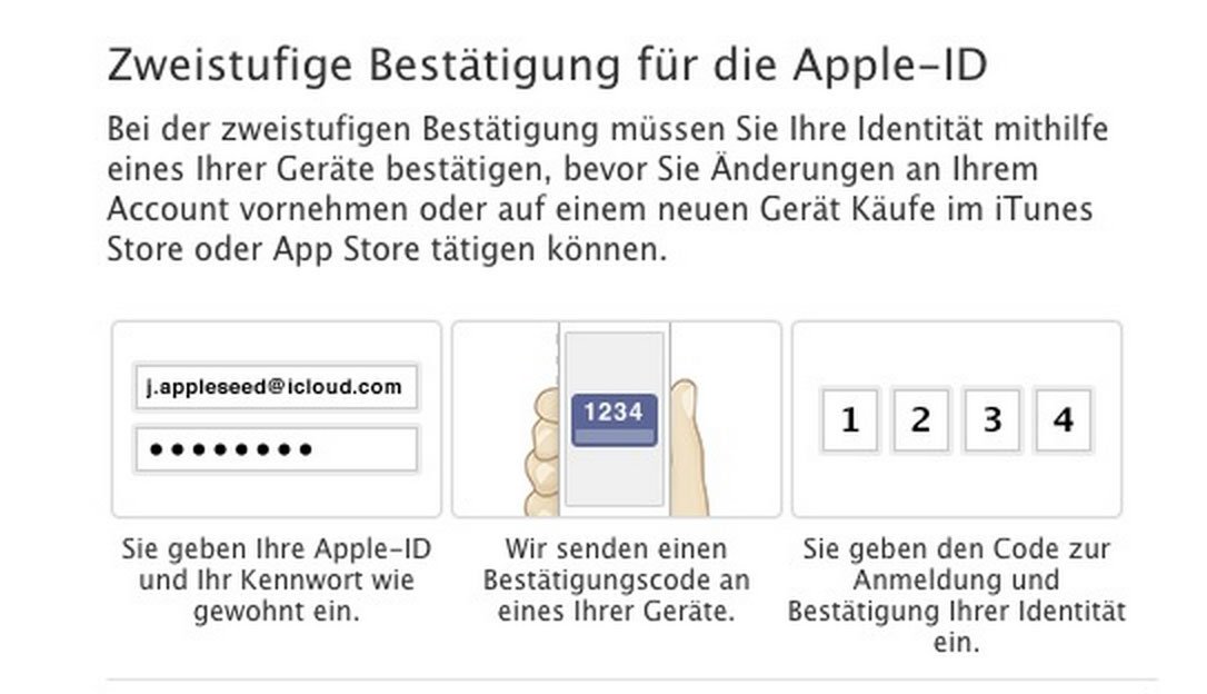 Apple mit Zwei-Faktor Authentifizierung in Deutschland 8