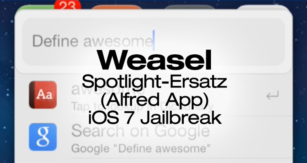Weasel: Alfred App fürs iPhone (Spotlight iOS 7 Jailbreak Tweak) 13