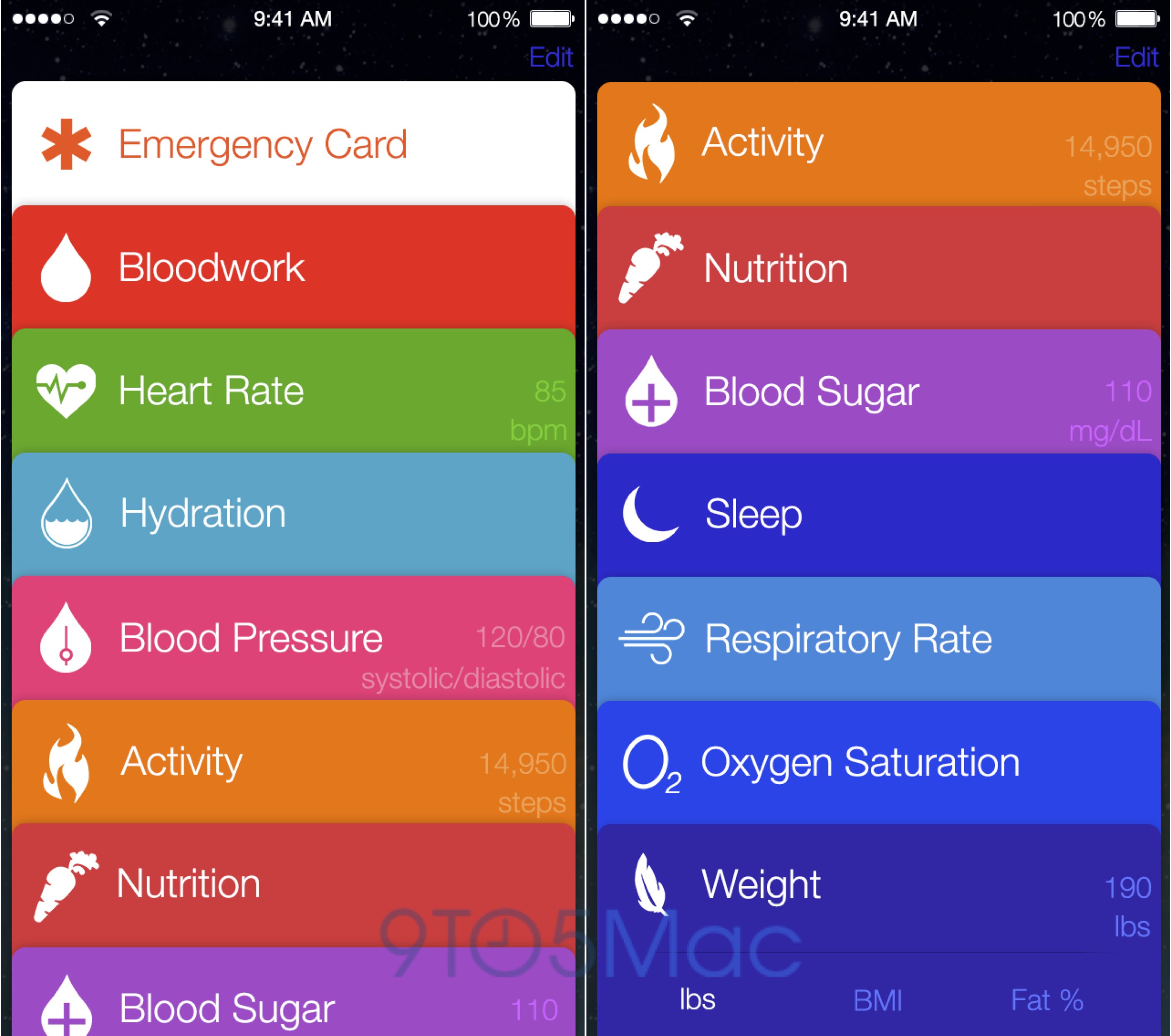 iOS 8 Healthbook - Screenshots der neuen Apple Fitness-App 7