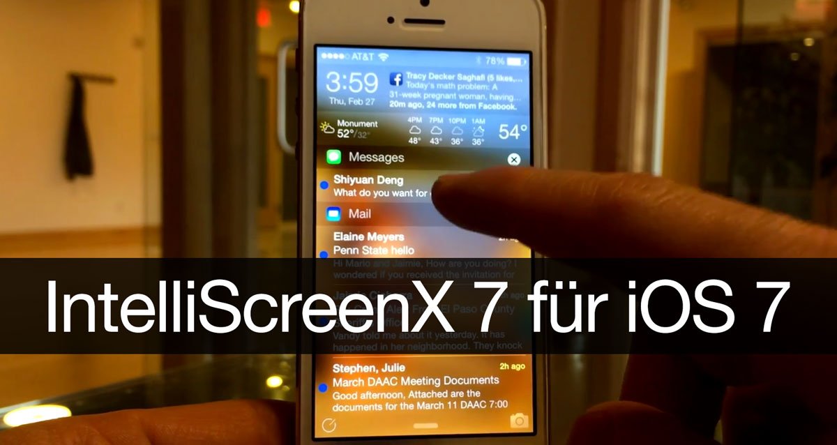 IntelliScreenX7 für iOS 7 Jailbreak: ISX7 Vorschau! 2