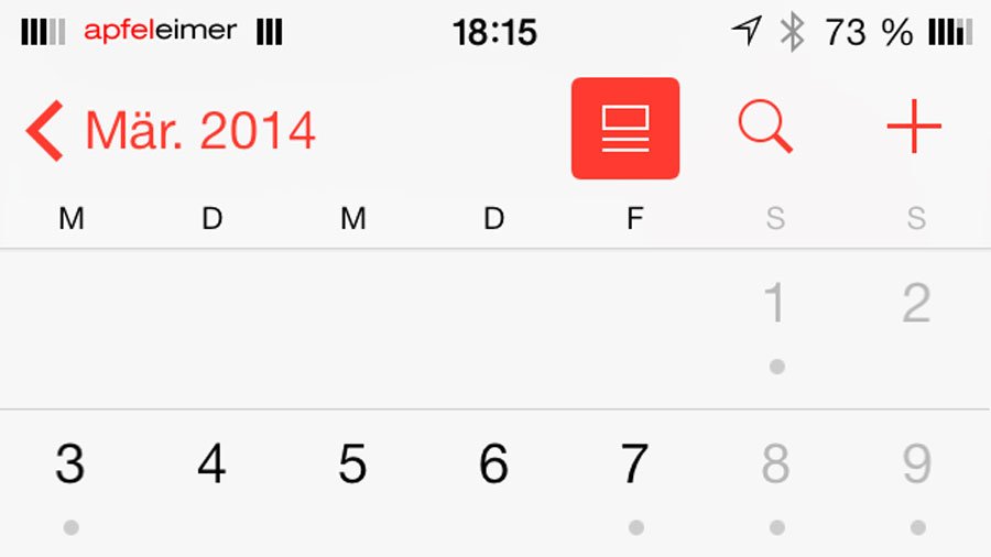 Gregorian: iOS 7.1 Kalender auf iOS 7.0.6 mit Jailbreak? 8