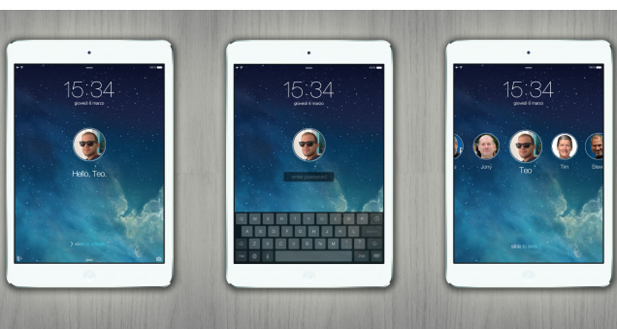 iPad Multi-User iOS 7 Concept - es könnte so einfach sein 1