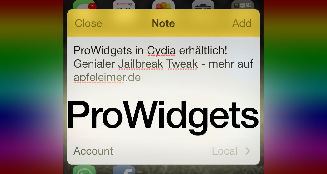 ProWidgets: Geniale Widgets für iPhone, iPad mit iOS 7 Jailbreak 13