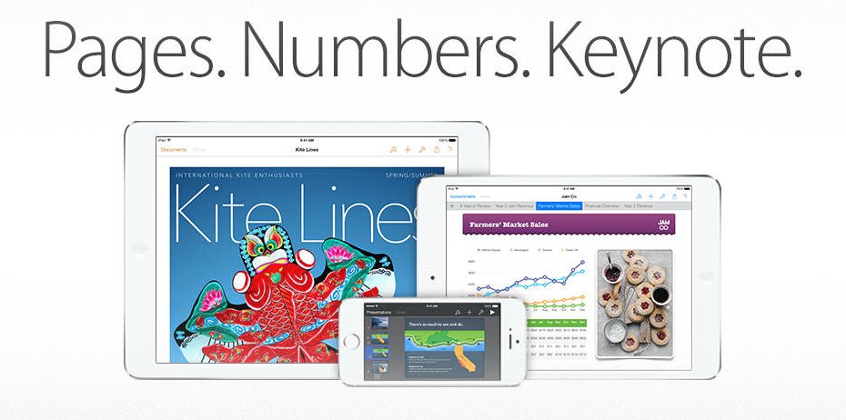 Update für Apple Pages, Keynote, Numbers für iPhone, iPad & Mac OS X 10