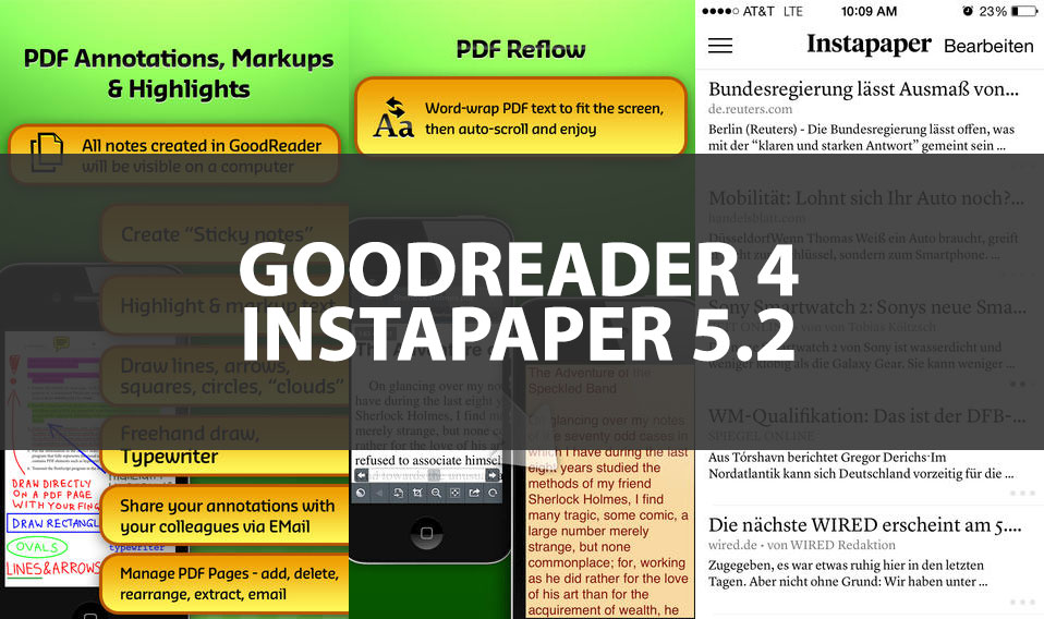 App Updates GoodReader 4 zum Sonderpreis, Instapaper 5.2 im neuen Design 4