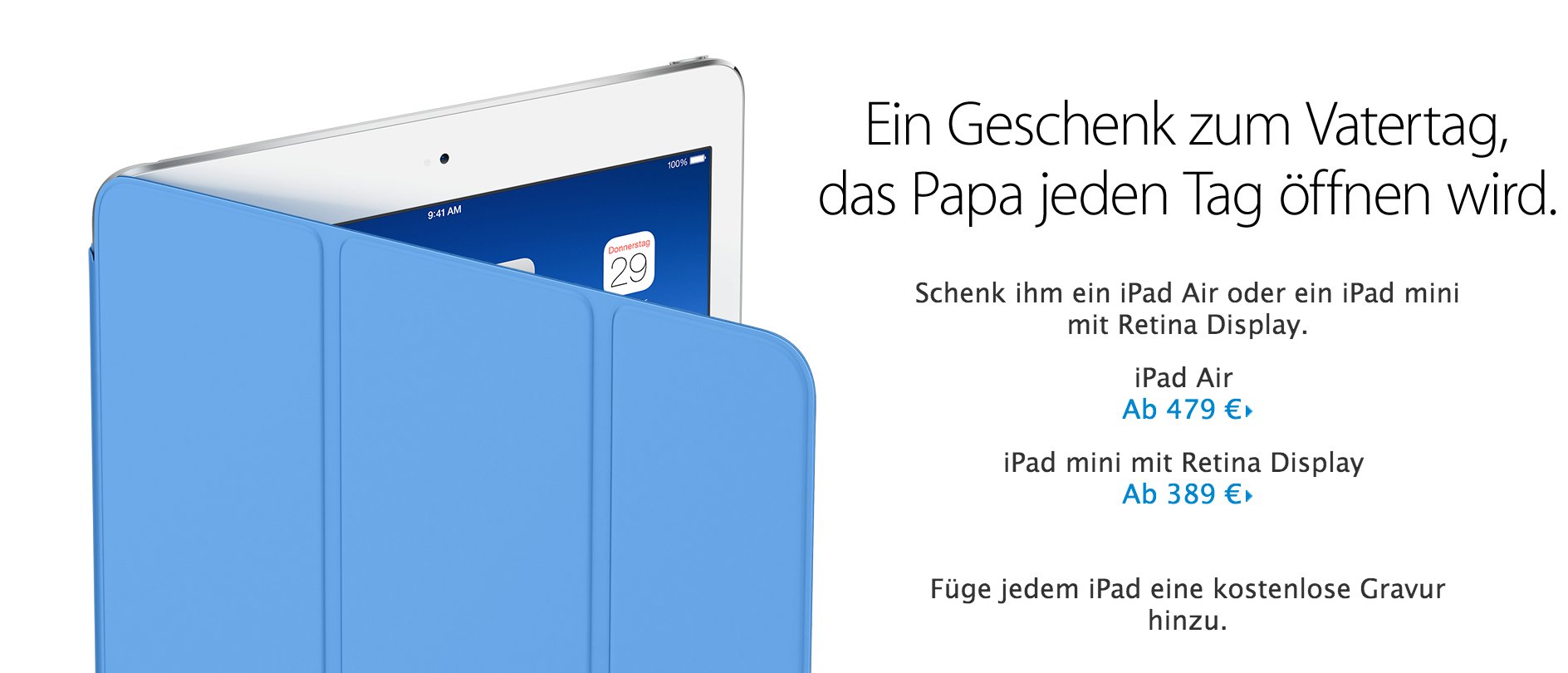 Geschenke zu Vatertag: Schenke Papa ein iPad! 2